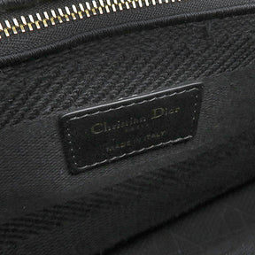 クリスチャン・ディオール Christian Dior レディディーライト M05650REY_M989 ブラック キャンバス 2WAYバッグ ゴールド金具 黒 D-LITE  エンブロイダリー