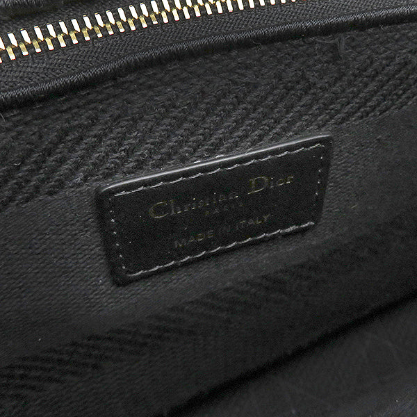 クリスチャン・ディオール Christian Dior レディディーライト M05650REY_M989 ブラック キャンバス 2WAYバッグ ゴールド金具 黒 D-LITE  エンブロイダリー