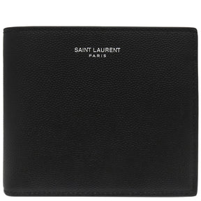 サンローラン SAINT LAURENT クラシック 396303 ブラック レザー 二つ折り財布 新品 未使用 黒