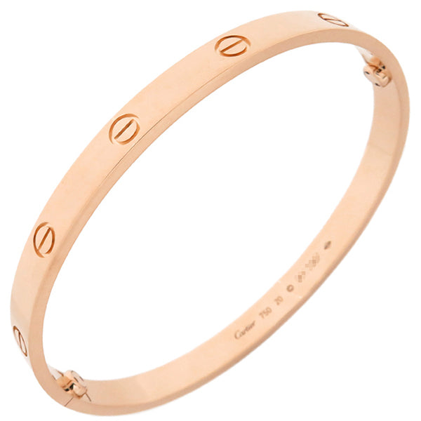 カルティエ Cartier LOVE ラブブレス B6067420 ピンクゴールド K18PG #20 ブレスレット 750 18K 18金 バングル