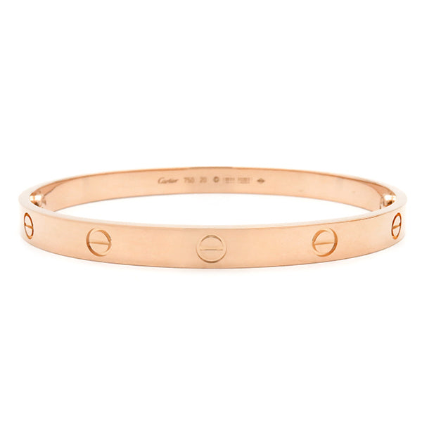 カルティエ Cartier LOVE ラブブレス B6067420 ピンクゴールド K18PG #20 ブレスレット 750 18K 18金 バングル