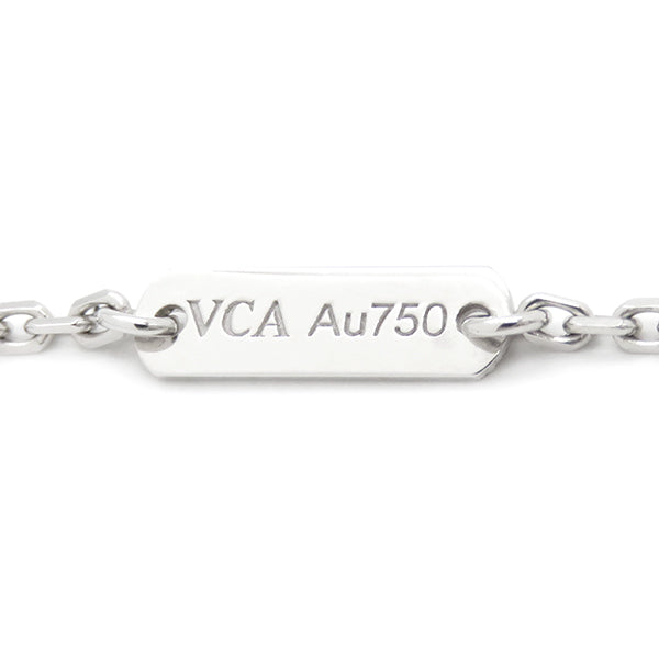 ヴァンクリーフアーペル Van Cleef & Arpels ヴィンテージ アルハンブラ ペンダント VCARA46100 ホワイトゴールド K18WG ダイヤモンド ネックレス 750WG 12石