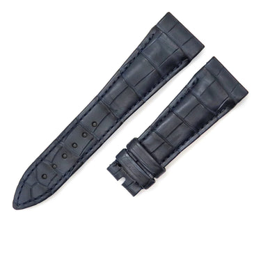 フランクミュラー FRANCK MULLER コンキスタドール コルテス 10000L用 クロコバンド ネイビー クロコダイル 腕時計パーツ 純正 ベルト ストラップ 替え 21mm ネイビー 紺