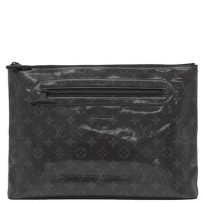 ルイヴィトン LOUIS VUITTON ポシェット コスモス M63373  モノグラムエクリプス モノグラムエクリプスグレーズ クラッチバッグ マットブラック金具 黒 セカンドバッグ