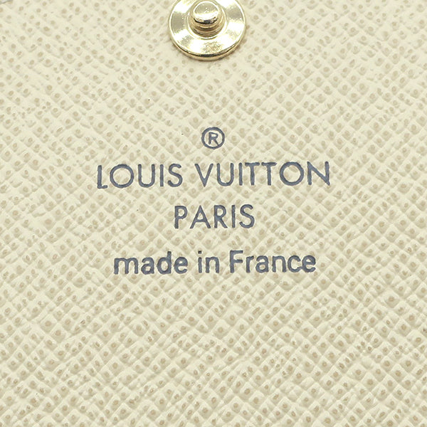 ルイヴィトン LOUIS VUITTON ポルトフォイユ サラ N63208 ダミエアズール ダミエアズールキャンバス 長財布 ゴールド金具 白 二つ折り