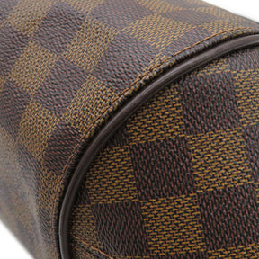 ルイヴィトン LOUIS VUITTON システィナMM N41542 ダミエ ダミエキャンバス ショルダーバッグ ゴールド金具 茶 ショートストラップ欠品/別売ロングストラップ付