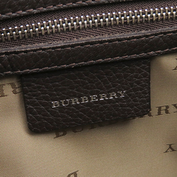 バーバリー BURBERRY ノバチェック ベージュ系 キャンバス レザー トートバッグ シルバー金具 ハンドバッグ