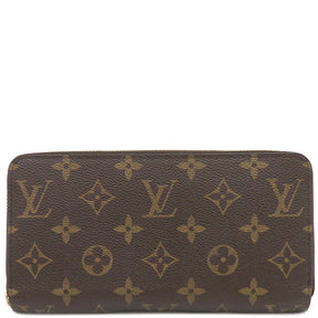 ルイヴィトン LOUIS VUITTON ジッピーウォレット M42616 ブラウン モノグラムキャンバス 長財布 ゴールド金具 茶 ラウンドファスナー