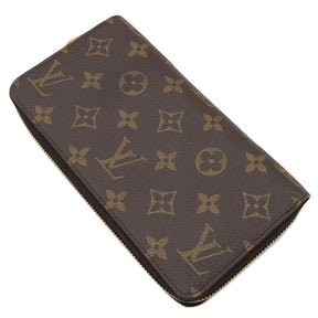 ルイヴィトン LOUIS VUITTON ジッピーウォレット M42616 ブラウン モノグラムキャンバス 長財布 ゴールド金具 茶 ラウンドファスナー