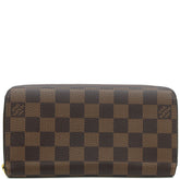 ルイヴィトン LOUIS VUITTON ジッピー ウォレット N41661 ダミエエベヌ ダミエキャンバス 長財布 ゴールド金具 茶 ラウンドファスナー