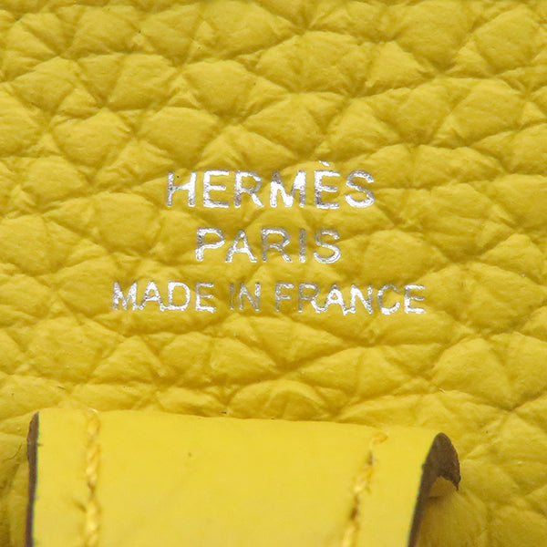 エルメス HERMES エヴリンTPM サン トリヨンクレマンス ショルダーバッグ シルバー金具 黄色