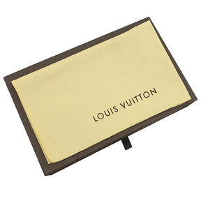 ルイヴィトン LOUIS VUITTON ポルト トレゾール エテュイ パピエ N61202 ダミエエベヌ ダミエキャンバス 三つ折り財布 ゴールド金具 茶 二つ折り