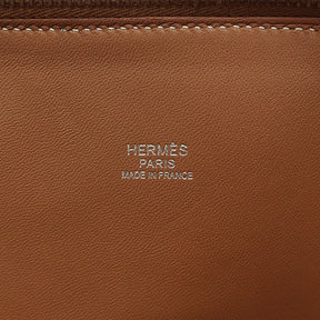 エルメス HERMES ボリード31 ゴールド トリヨンクレマンス 2WAYバッグ シルバー金具 茶 ショルダー リカラー有