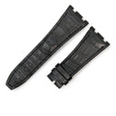 オーデマピゲ AUDEMARS PIGUET ロイヤルオーク用 クロコバンド ブラック クロコダイル 腕時計パーツ 新品同様 純正 替え ベルト ストラップ 27mm ブラック 黒