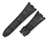 オーデマピゲ AUDEMARS PIGUET ロイヤルオーク用 クロコバンド ブラック クロコダイル 腕時計パーツ 新品同様 純正 替え ベルト ストラップ 27mm ブラック 黒
