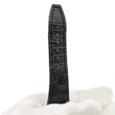 オーデマピゲ AUDEMARS PIGUET ロイヤルオーク用 クロコバンド ブラック クロコダイル 腕時計パーツ 新品同様 純正 替え ベルト ストラップ 27mm ブラック 黒