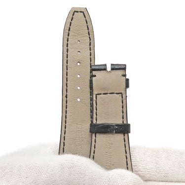 オーデマピゲ AUDEMARS PIGUET ロイヤルオーク用 クロコバンド ブラック クロコダイル 腕時計パーツ 新品同様 純正 替え ベルト ストラップ 27mm ブラック 黒