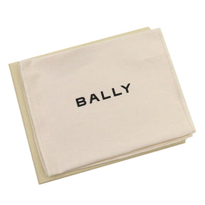 バリー BALLY リボンビルフォールド コインウォレット 6304557 グレインカーフレザー 二つ折り財布 シルバー金具 黒 コンパクト ウォレット 札入れ