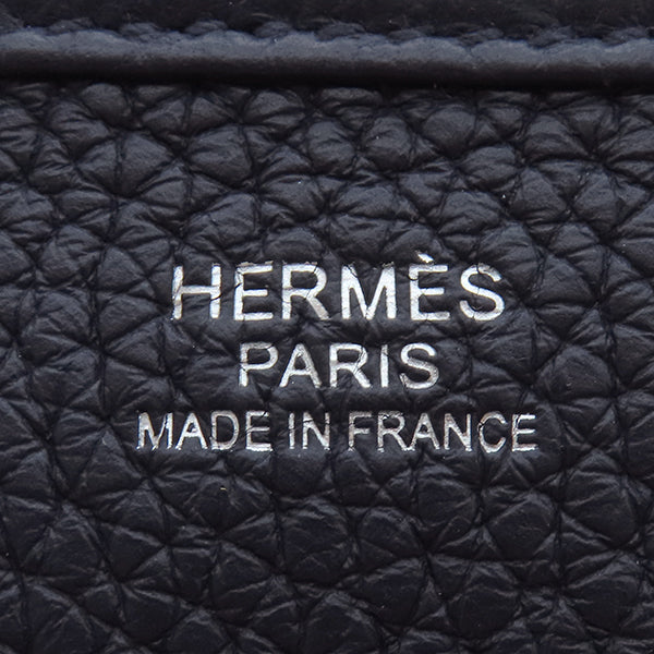 エルメス HERMES エヴリン3 PM ブルーニュイ トリヨンクレマンス ショルダーバッグ シルバー金具 紺