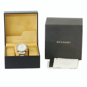 ブルガリ BVLGARI ブルガリブルガリ クロノグラフ BB42SS BB42WSSDCH 自動巻き メンズ シルバー アラビア バー