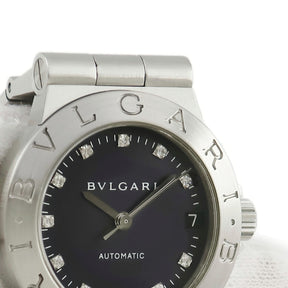 ブルガリ BVLGARI ディアゴノ スポーツ LCV29S 自動巻き レディース 純正11Pダイヤ ブラック