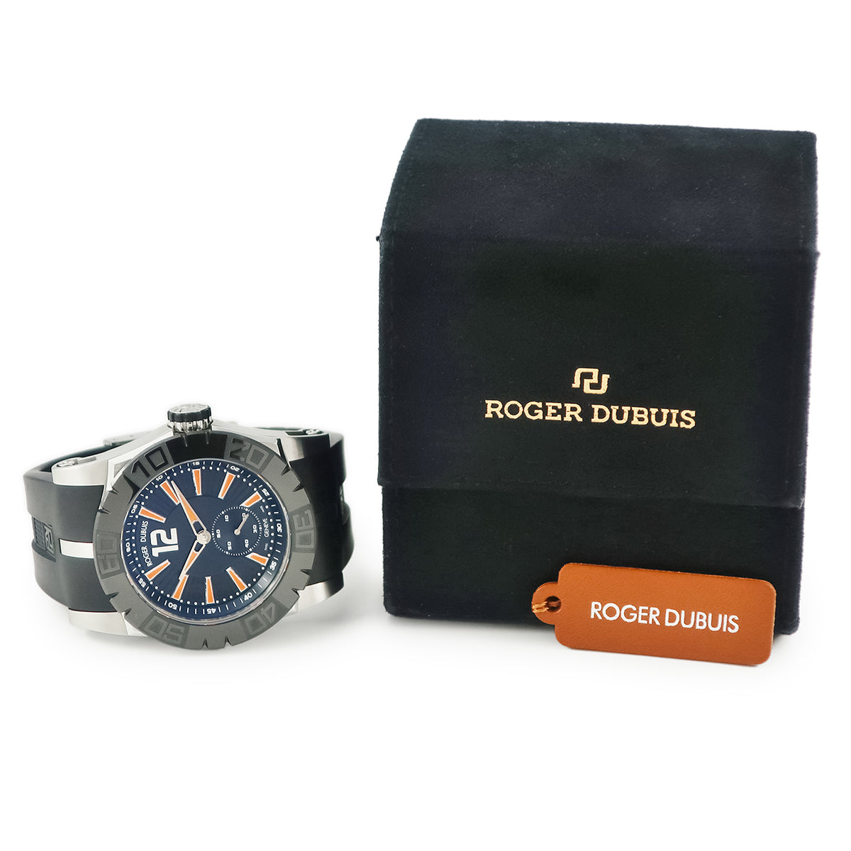 ロジェデュブイ ROGER DUBUIS イージーダイバー トリロジー DBSE0269 自動巻き メンズ ブラック オレンジ