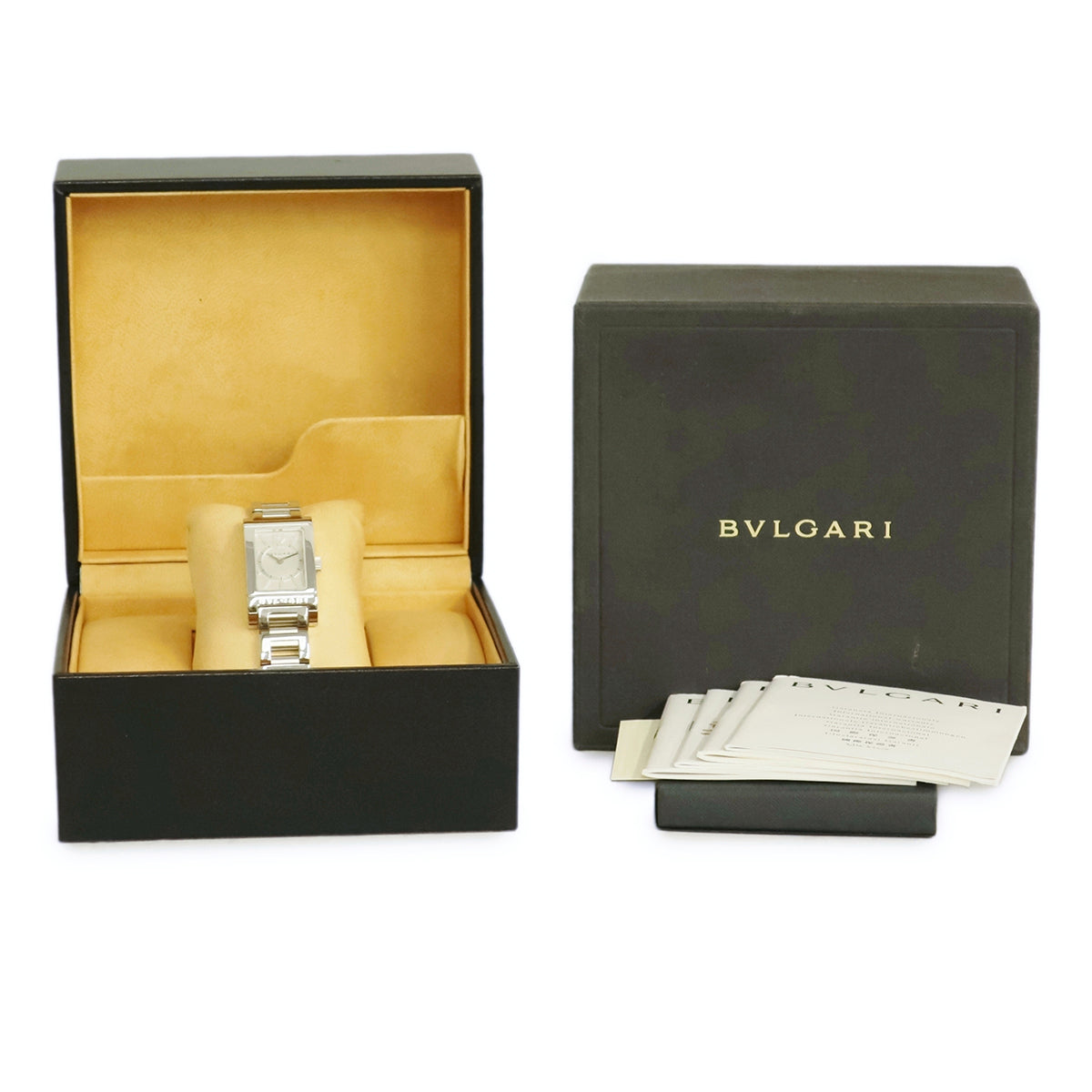 ブルガリ BVLGARI レッタンゴロ RT39S クオーツ レディース シルバー アラビア バー 角型 レクタンギュラー