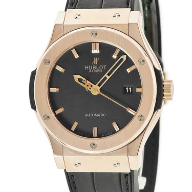 ウブロ HUBLOT クラシック フュージョン キングゴールド 542.OX.1180.LR 自動巻き メンズ K18KG無垢 ブラック デイト