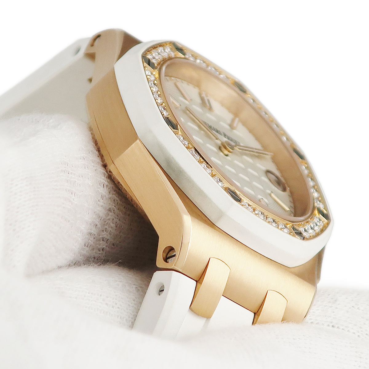 オーデマピゲ AUDEMARS PIGUET ロイヤルオーク オフショア 67540OK.ZZ.A010CA.01 クオーツ レディース K18PG無垢 純正ダイヤ