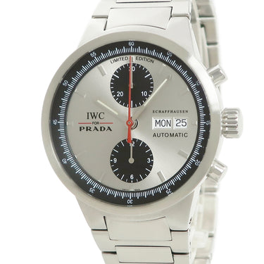 IWC IWC GST クロノ プラダ IW370802 自動巻き メンズ 世界限定 PRADA コラボ シルバー