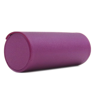 ブルガリ BVLGARI ウォッチケース メンズ レディース トラベルケース ロールケース 腕時計 レザー ゴールド 金具 パープル 紫 小物入れ