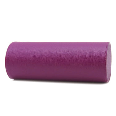 ブルガリ BVLGARI ウォッチケース メンズ レディース トラベルケース ロールケース 腕時計 レザー ゴールド 金具 パープル 紫 小物入れ