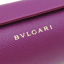 ブルガリ BVLGARI ウォッチケース メンズ レディース トラベルケース ロールケース 腕時計 レザー ゴールド 金具 パープル 紫 小物入れ