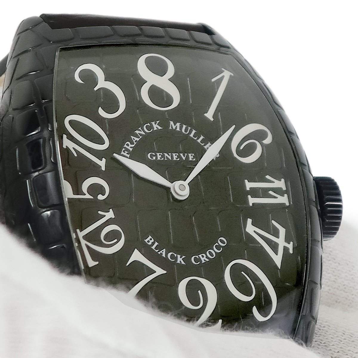 フランクミュラー FRANCK MULLER トノウカーベックス クレイジーアワーズ ブラッククロコ 8880CH BLK CRO 自動巻き メンズ PVD加工SS