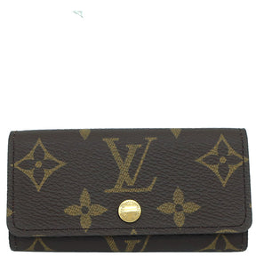 ルイヴィトン LOUIS VUITTON キーケース ミュルティクレ 4 M62631 モノグラム モノグラムキャンバス キーケース ゴールド金具 茶 鍵入れ