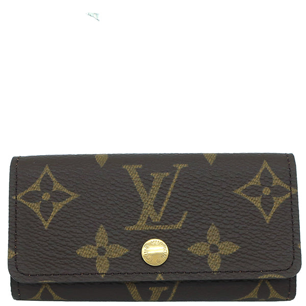 ルイヴィトン LOUIS VUITTON キーケース ミュルティクレ 4 M62631 モノグラム モノグラムキャンバス キーケース ゴールド金具 茶 鍵入れ