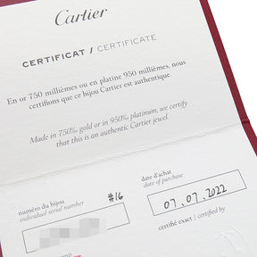 カルティエ Cartier ジュストアンクル ダイヤ N6707316 ホワイトゴールド K18WG ダイヤモンド #16 ブレスレット Au750 JUSTE UN CLOU