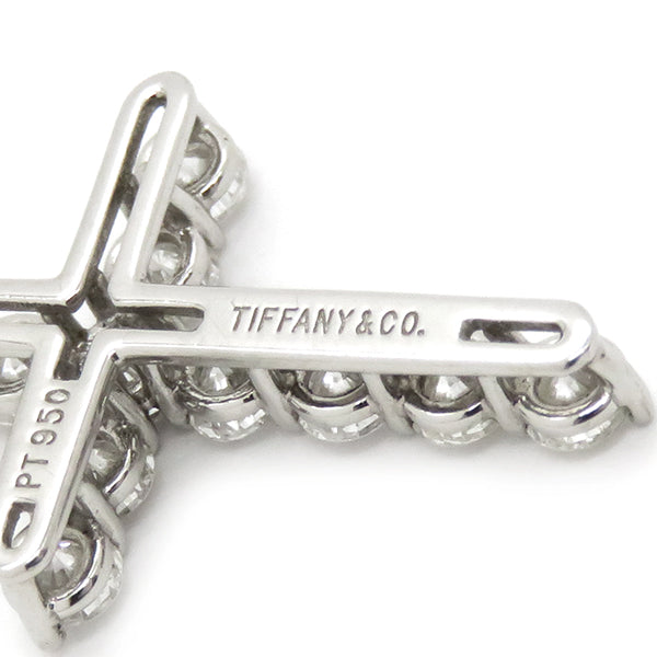 ティファニー Tiffany & Co スモール クロス ダイヤ ペンダント ネックレス 60007429 プラチナシルバー Pt950 ダイヤモンド ネックレス PT950 11石