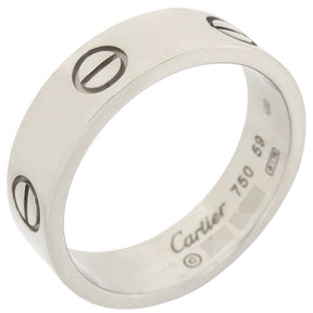 カルティエ Cartier ラブリング B4084759 ホワイトゴールド K18WG #59(JP19) リング 指輪 LOVE Ring 750 18K WG 18金 18.5号