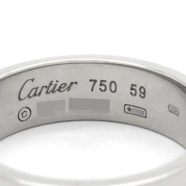 カルティエ Cartier ラブリング B4084759 ホワイトゴールド K18WG #59(JP19) リング 指輪 LOVE Ring 750 18K WG 18金 18.5号