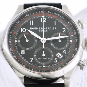 ボーム&メルシエ BAUME&MERCIER ケープランド クロノグラフ MOA10084 自動巻き メンズ デイト アラビア ブラック タキメーター