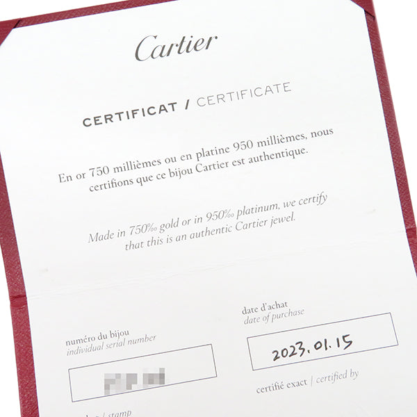 カルティエ Cartier ラブブレス パヴェダイヤ  N6033602 ホワイトゴールド K18WG ダイヤモンド #17 ブレスレット 750 18K 18金 WG