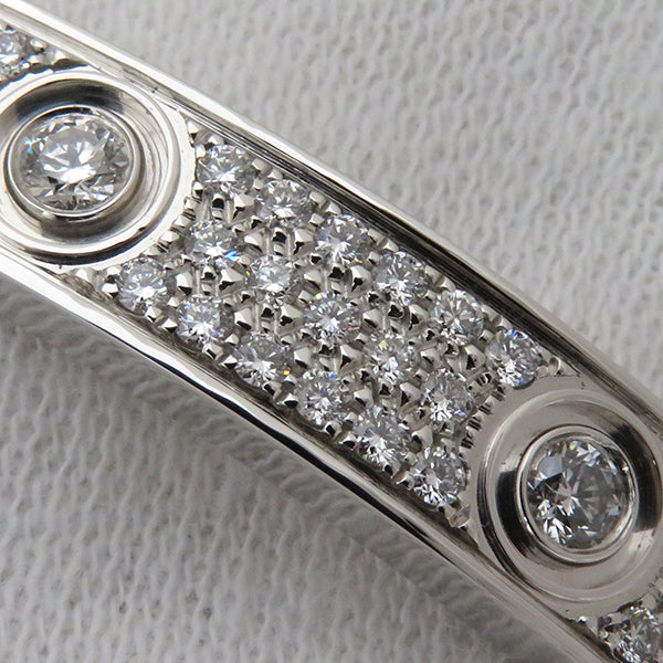 カルティエ Cartier ラブブレス パヴェダイヤ  N6033602 ホワイトゴールド K18WG ダイヤモンド #17 ブレスレット 750 18K 18金 WG