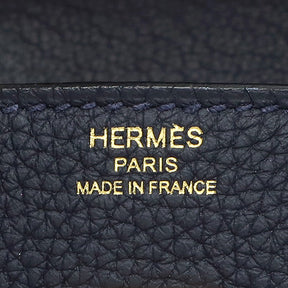 エルメス HERMES バーキン25 ブルーニュイ トゴ ハンドバッグ ゴールド金具 紺