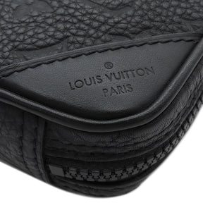 ルイヴィトン LOUIS VUITTON ユティリティサイドバッグ M53298 ブラック トリヨンレザー ショルダーバッグ ブラック金具 黒 ウエストポーチ ボディバッグ 斜め掛け