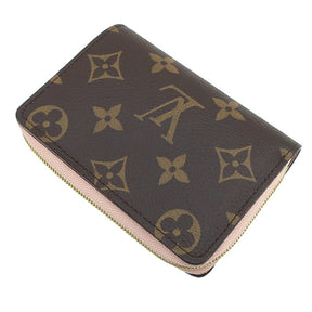 ルイヴィトン LOUIS VUITTON ポルトフォイユ ルー M82378 ローズバレリーヌ モノグラムキャンバス 二つ折り財布 ゴールド金具 コンパクト ウォレット