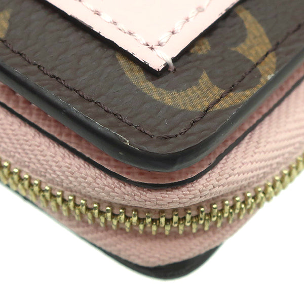 ルイヴィトン LOUIS VUITTON ポルトフォイユ ルー M82378 ローズバレリーヌ モノグラムキャンバス 二つ折り財布 ゴールド金具 コンパクト ウォレット