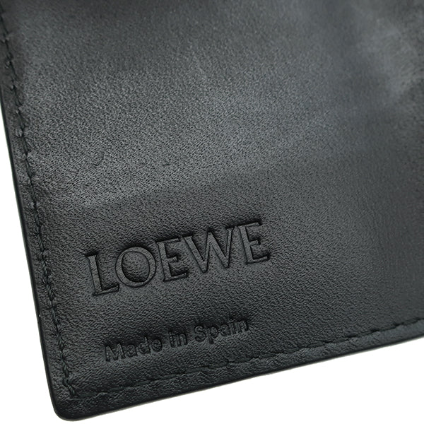 ロエベ LOEWE アナグラム C660K92X01 ブラック ソフトグレインカーフ キーケース シルバー金具 黒 鍵入れ 6連 6本