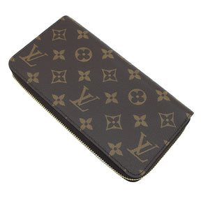 ルイヴィトン LOUIS VUITTON ジッピーウォレット M42616 モノグラム モノグラムキャンバス 長財布 ゴールド金具 茶 ラウンドファスナー