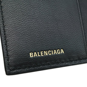 バレンシアガ BALENCIAGA BBロゴ ブラック レザー キーケース ヴィンテージ金具 黒 6連